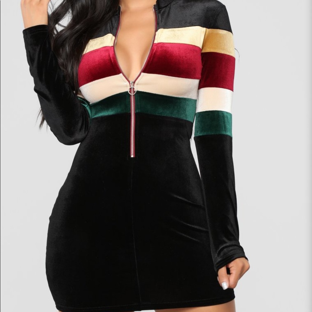 Fashion nova velvet dress
